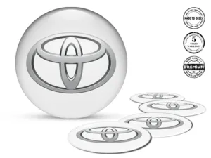 Toyota Calcomanía de Aro Estilo Edición de Cúpula Premium